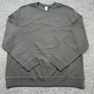 Hurley XXL Dark Gray Crewneck Sweatshirt Minimal Logo Pullover Casual